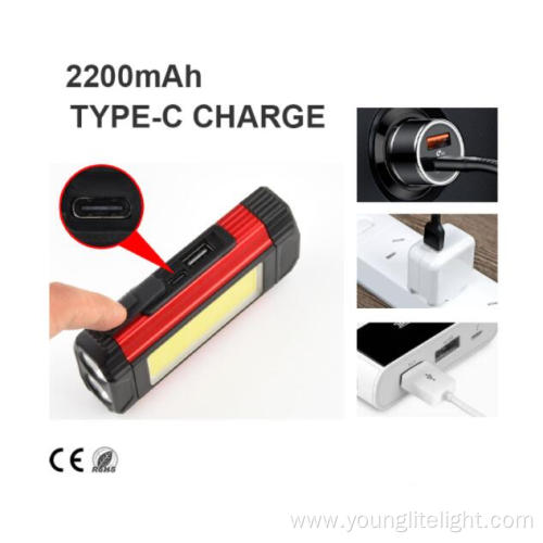 Powerful XPE COB rechargeable riding bicycle front light